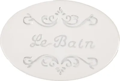 Immagine prodotto di Portasapone Clayre & Eef 13x9x3 cm in Vetroceramica bianca