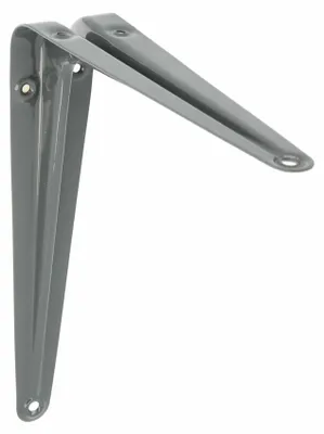 Produktbild von AMIG Regalbodentrager aus Metall - grau lackiert - H250 x B200 mm