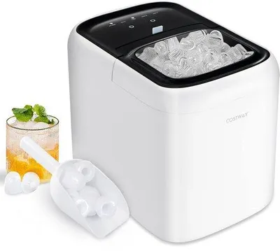 Zdjęcie produktu dla Maszyna do kostki lodu 2 l z szybką produkcją lodu – 15 kg dziennie, funkcja samoczyszczenia