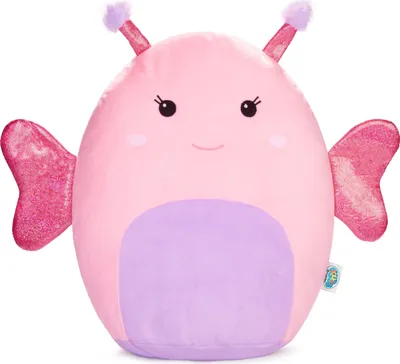 Produktbild von SQUISHBRUBIES Flori der Schmetterling - 35 cm Kuscheltier - Superweiches Plüsch Stofftier zum Kuscheln, Verschenken und Sammeln - Rosa