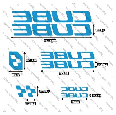 Produktbild von Aufkleber-Set für MTB Mountainbike Rahmen und Helm | Decals für Fahrrad Schriftzüge und Logos