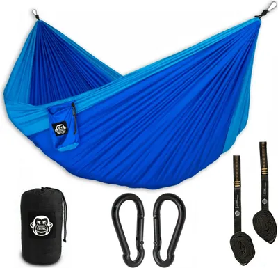 Produktbild von Monkey Swing Hängematte inkl. Aufhängeset I 275 x 140 cm I Reise,Camping,Outdoor