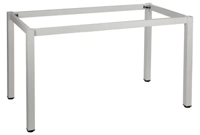 Zdjęcie produktu dla Metalowy stelaż ramowy NY-A057/K, noga kwadratowa o przekroju 5x5 cm, wymiary 156x66x72,5 cm, kolor biały