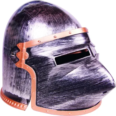 Produktbild von Holzspielerei 73564-2 Kinder Ritterhelm Hundsgugel Royal mit Klapp-Visier, Kunststoff, silber