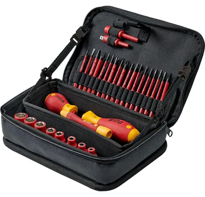 Produktbild von Wiha slimVario electric 7209N - Werkzeugset - 32 Stücke - in multifunktionale flexible Tasche
