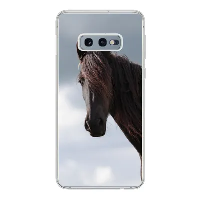 Produktbild von MuchoWow® Handyhülle Schutzhülle Hülle für Samsung Galaxy S10e Pferde - Himmel - Porträt Silikon Softcase Handy Hülle - Handy