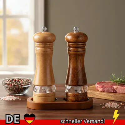 Produktbild von 1 STÜCK Manuelle Pfeffermühle Frisch Gemahlene Pfefferpulver-Gewürzmühle aus