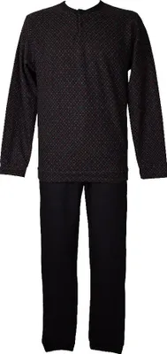 Immagine prodotto di Pigiama uomo RAGNO invernale eco pile punto milano collo serafino maglia e pantaloni con polsini articolo U780N1, Taglia 50, Cotone 46%,Poliestere 54%