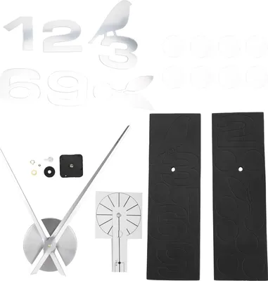 Image de Horloge murale sans cadre Sticker Miroir Surface DIY Décoration Salon Chambre BureauArgent