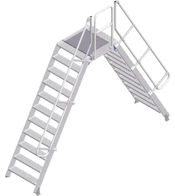 Produktbild von Zarges Überstieg 60° 800mm Stufenbreite 11 Stufen