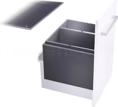 Zdjęcie produktu dla Kosz na śmieci Hailo 3631581 XL Inset 500 18/28 Triple-XL 18 + 28 litrów
