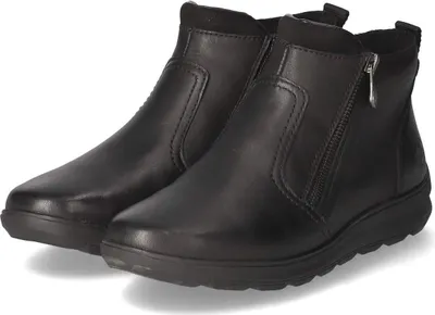 Produktbild von Rieker Damen Winterstiefeletten/ Ankle Boots Schwarz Leder-Synthetik-Mix Größe: 38