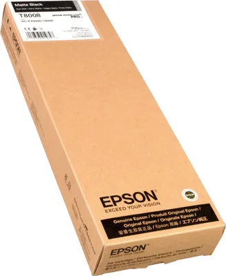 Produktbild von Epson Singlepack Matte Black T800800 UltraChrome PRO 700ml, Schwarz, Tinte auf Pigmentbasis, 700 ml, 1 Stück(e), Einzelpackung