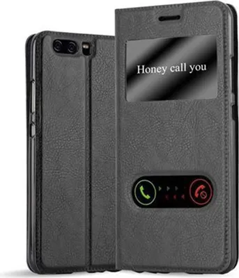 Obrázok produktu pre Cadorabo ochranné puzdro pre Huawei P10 kryt v čiernej farbe puzdro na mobilný telefón puzdro typu kniha kryt puzdro