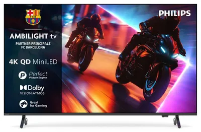 Obrázek produktu pro Philips 75MLED920, 190,5 cm (75"), 3840 x 2160 px, QD-Mini LED, Smart TV, Wi-Fi, Černá