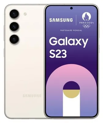 Image de Samsung Galaxy S23 SM-S911B, 15.5 cm (6.1"), 8 Go, 256 Go, 50 MP, Android 13, couleur crème