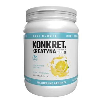 Zdjęcie produktu dla Monohydrat kreatyny w proszku KONKRET smak cytrusowy