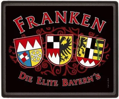 Produktbild von Mousepad Mauspad - FRANKEN - 22569 schwarz Gr. ca. 24 x 20 cm