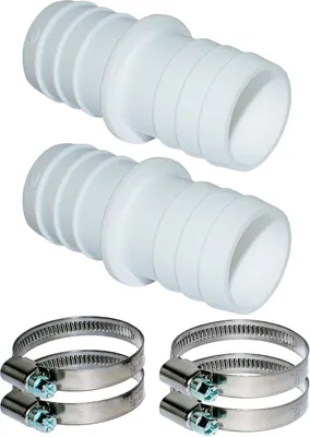 Produktbild von Schlauchverbinder mit Schlauchschellen – 2 x 38-mm-Poolschlauchadapter-Set