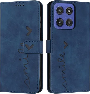 Produktbild von Motorola Edge 60 / 60 Fusion Hülle - Coverup Smile Klapphülle - Blau