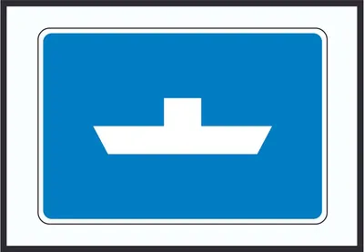 Produktbild von Frei fahrende Fähre Symbol A2 Rückseite selbstklebend