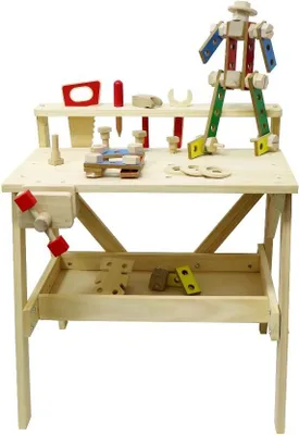 Produktbild von Holzmechanikerwerkstatt mit Werkzeugen und Bauklötzen