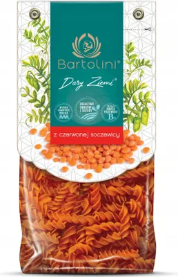 Obrázek produktu pro Makaron świderki z burakiem i szpinakiem durum 250 g