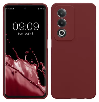 Produktbild von kwmobile Handyhülle für Oppo A80 5G Hülle - weiches Handy Silikon Case - Schutzhülle Cover - Bordeaux Violett