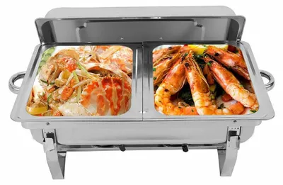Productafbeelding van Roestvrijstalen warmhoudapparaat van 7,5 liter, geschikt voor catering en evenementen