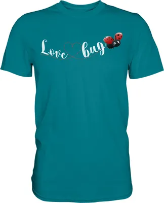 Produktbild von Marienkäfer Love Bug Insekten T-Shirt – Diva Blue / L