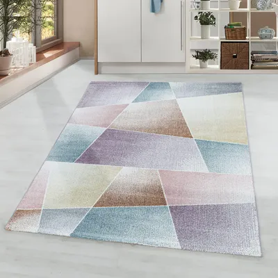 Flachgewebe-Teppich Mosaikmuster 160x230 cm Polypropylen