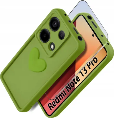 Immagine prodotto di Custodia per Xiaomi Redmi Note 13 Pro 4G in silicone OPACO cuore + Vetro 9H