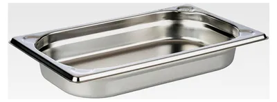 Produktbild von GN 1/4 Behälter aus Edelstahl, Abmessungen 264 x 162 mm/Höhe 40 mm/Volumen 1 Liter