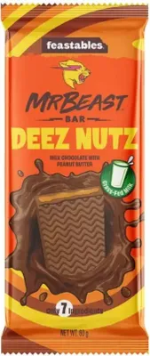 Produktbild von MrBeast Feastables Peanut Butter (10 x 60g)