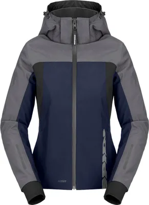 Produktbild von Spidi H2Out II wasserdichter Damen Motorrad Hoodie, blau/grau, XL