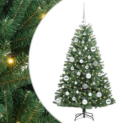 Obrázek produktu pro vidaXL Umělý skládací vánoční stromek se 150 LED diodami zelený 120 cm