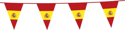Produktbild von Wetterfeste Plastik Wimpelkette im Spanien Design, 10m lang, Flaggen 20x30 cm