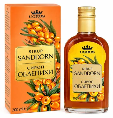 Produktbild von Sanddornsirup 200 ml – Fruchtiger Sirup aus Sanddornbeeren