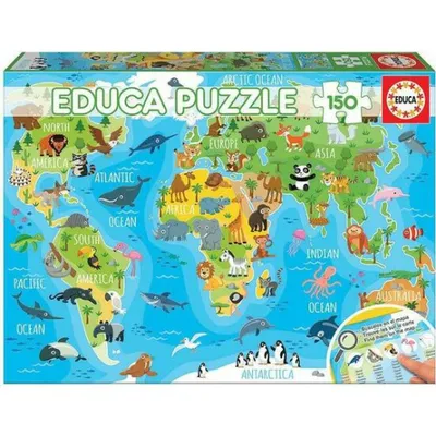 Obrázek produktu pro Educa 18115, 150 kus, Mapy, 6 rok/roky