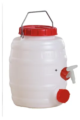 Produktbild von Graf Getränke-Fass 10 Liter rund mit Auslaufhahn NW 15