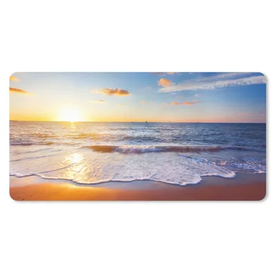 Obrázok produktu pre Podložka pod myš - Pláž - more - slnko - horizont - 80x40cm - Rohožka pod myš