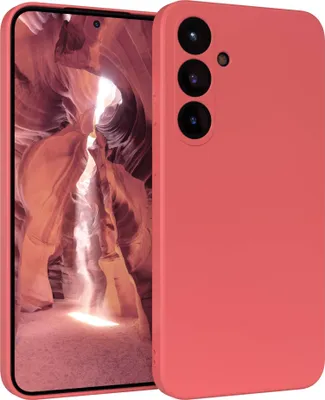 Produktbild von EAZY CASE - TPU Hülle für Samsung Galaxy S25 Plus, TPU Case stoßfeste Handyhülle, weiches Cover mit Kameraschutz, Silikonhülle in Rot
