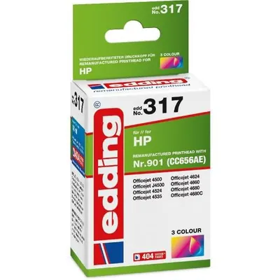 Immagine prodotto di EDDING EDD-317 - Inchiostro - HP - 3 colori - HP901 - ricarica (18-317)