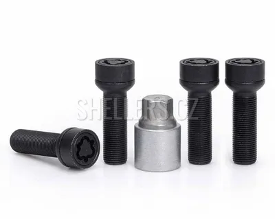Imagen del producto de Tornillos para tapacubos 15x1,25x44, tipo bola, R14, llave de 17, marca Sicustar