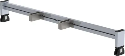 Produktbild von Günzburger Steigtechnik Nachrüst-Traverse mit nivello-Leiterschuh Breite 1,2 m mit Holmhöhe 98 mm - 030369