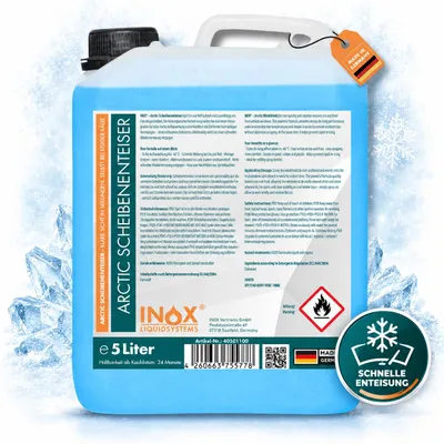 Produktbild von INOX® 5L Scheiben Enteiser Auto - Enteiserspray Scheibenenteiser Frostschutz