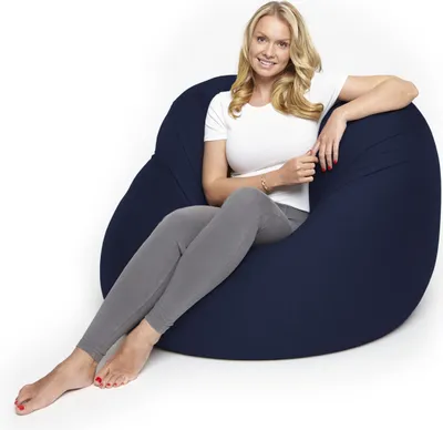 Produktbild von Lumaland Flexi Comfort Sitzsack Premium Bean Bag Sitzkissen Big 155 x 100 cm Navyblau