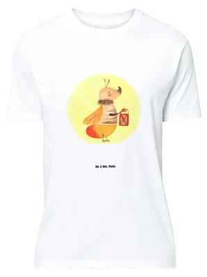 Produktbild von Mr. & Mrs. Panda Größe L T-Shirt Glühwürmchen - Weiß - Geschenk, Shirt, Liebe, mit Spruch, Lustige Sprüche, Liebesbeweis, Heiratsantrag, Tshirt, Jahrestag, Liebesspruch