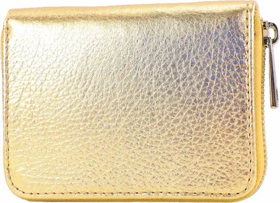 Produktbild von Damen Geldbörse aus Echtleder, Kompaktes Portemonnaie mit Rundum-Reißverschluss, Kartenfächer & Münzfach, Leder Geldbeutel Kurzformat