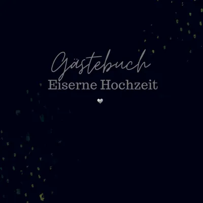 Produktbild von Gästebuch Eiserne Hochzeit- Gästebuch Blanko